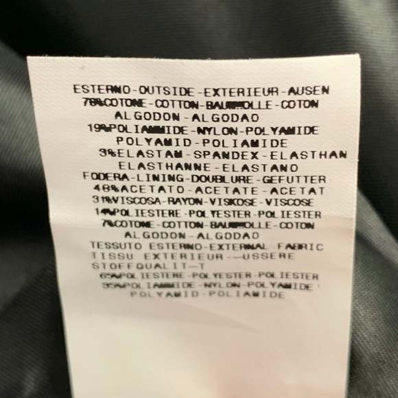 JUST CAVALLI Black Cotton Blend Single Breasted Tuxedo - Picture 12 of 16